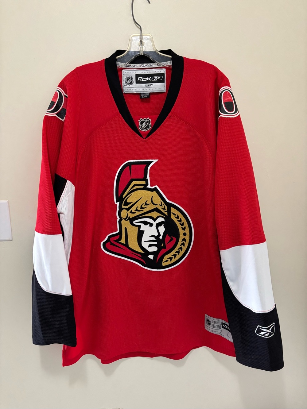 Ottawa Senators Reebok Premier NHL Hockey Jersey - Red - Size Large